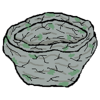 Un objet en terre cuite enchanté par la magie dans le jeu Erentis.