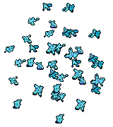 Poussières magiques scintillantes
