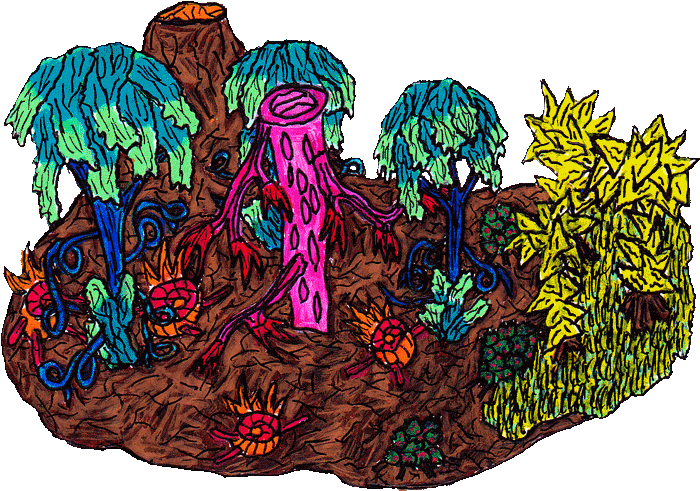 Paysage atemporel du monde fantastique L’Ile du Coeur, entre fantasy médiévale et steampunk