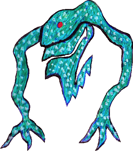 Arpenteur, prédateur reptilien fantastique de l’univers L’Ile du Coeur