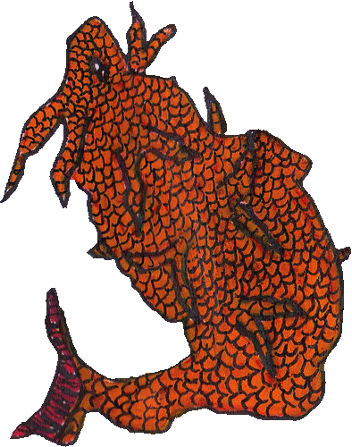Morsoin, monstre marin écailleux de l’univers L’Ile du Coeur