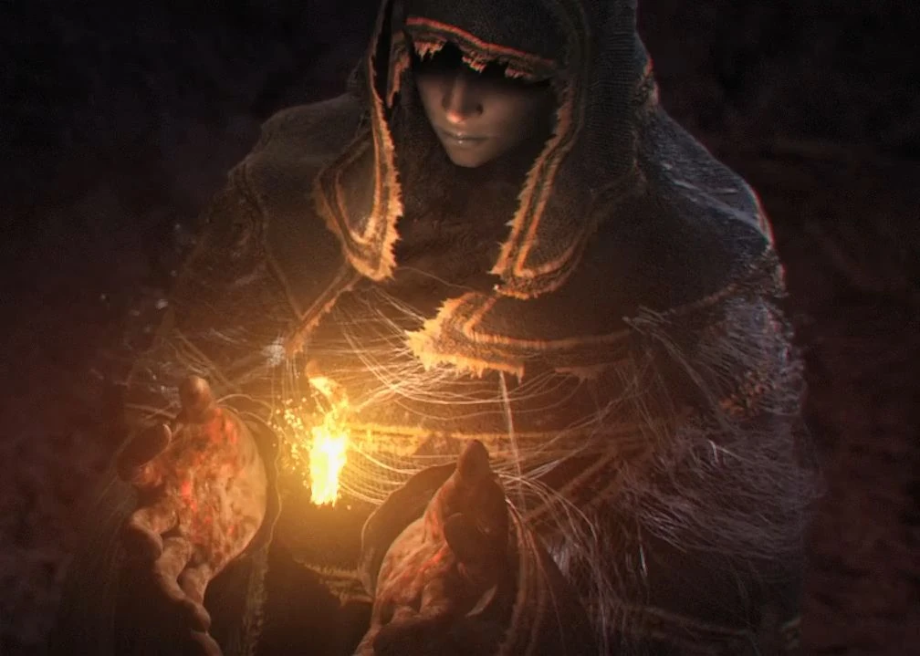 La sorcière d’Izalith tentant de recréer la Flamme primordiale
