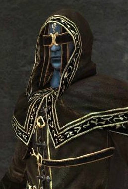 Navlaan le Sorcier Royal dans Dark Souls.