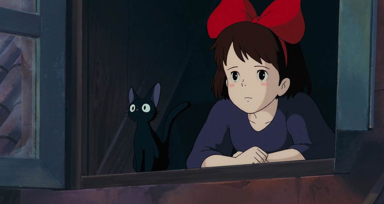 Kiki la petite sorcière et son chat noir, film d'animation de Miyazaki