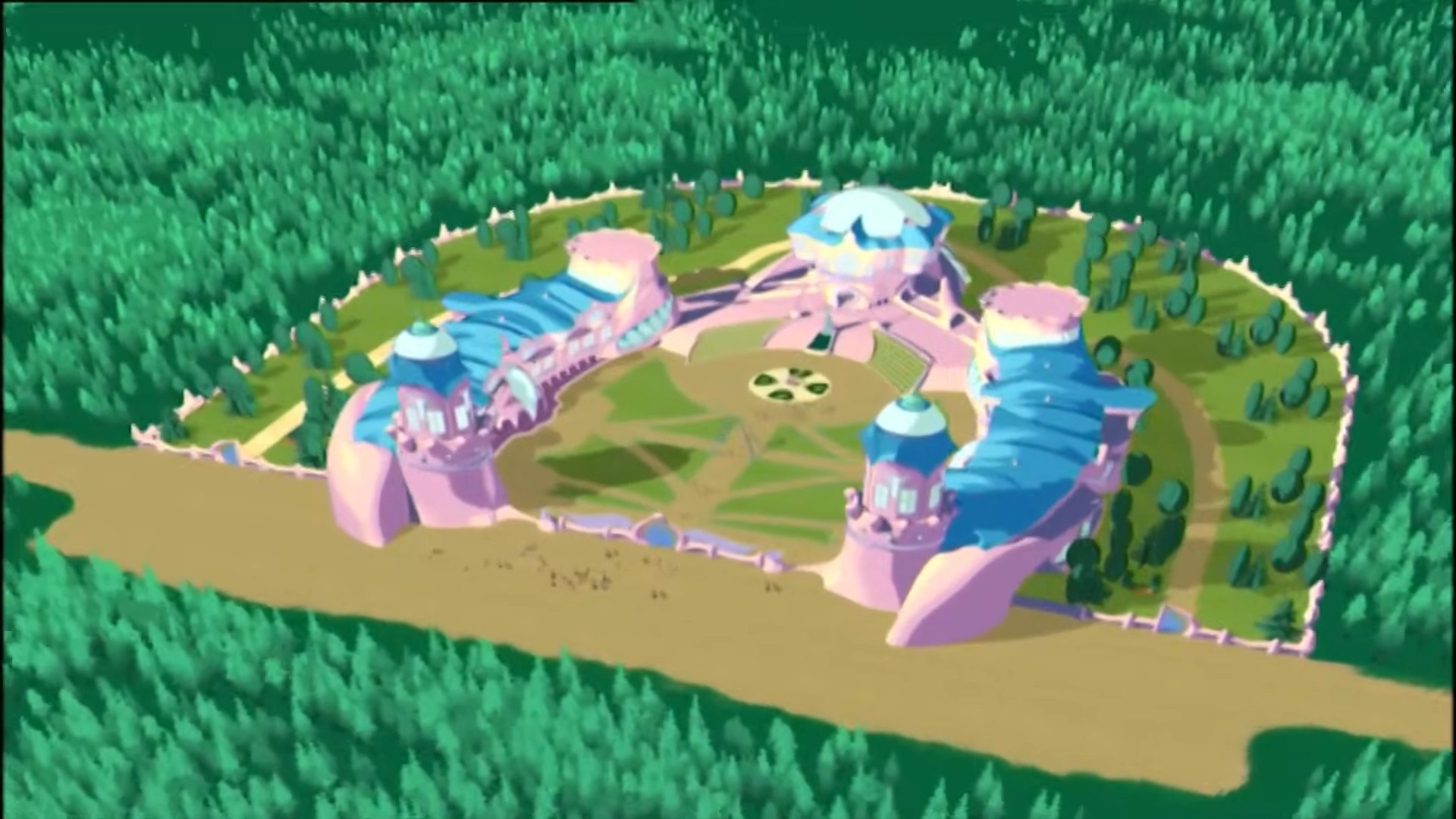 La château d'Alféa, école des fées dans Winx Club