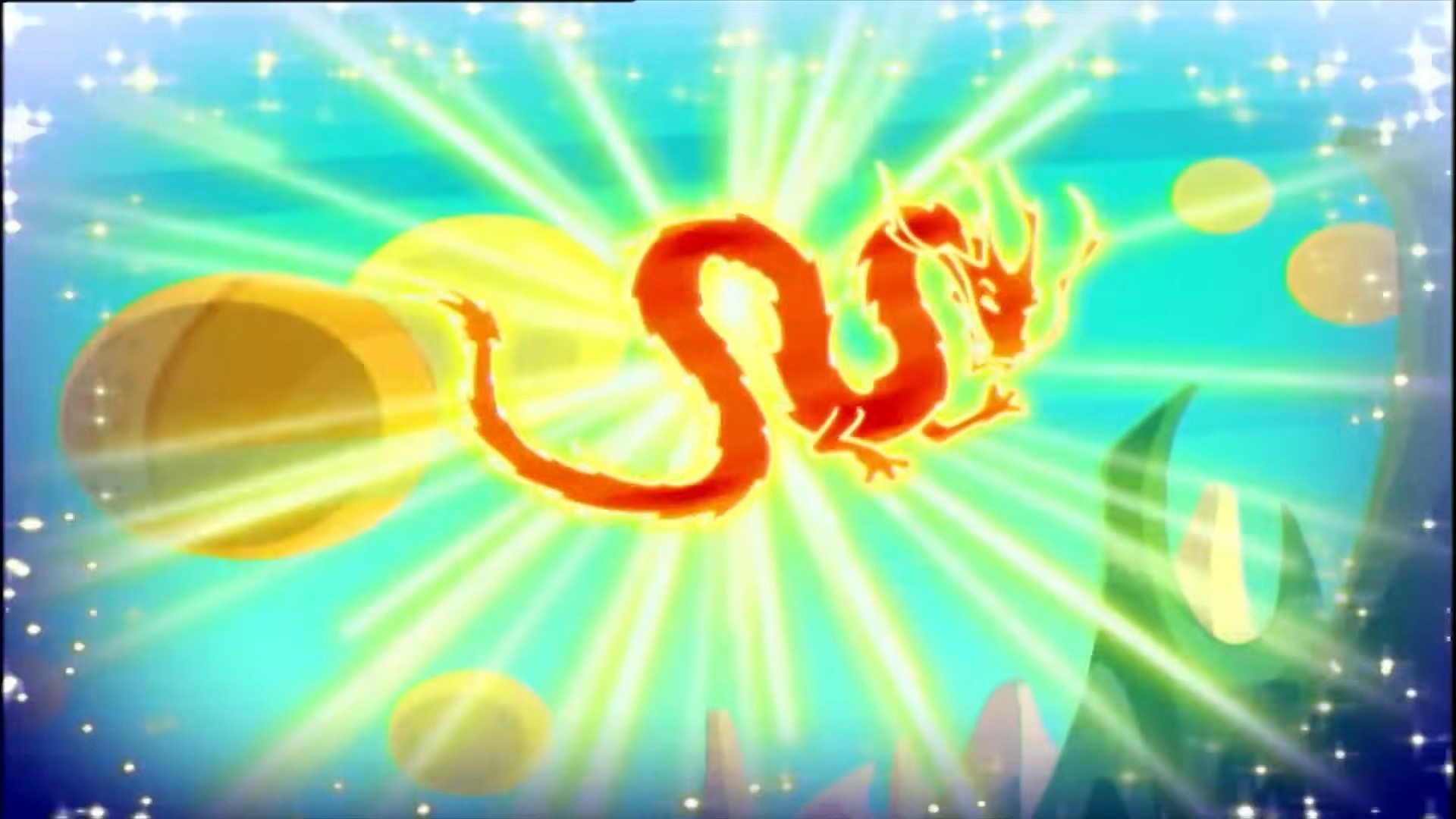 Le grand dragon de feu qui s'est endormi sur Domino.