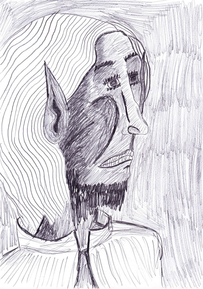Aëlfe au crayon